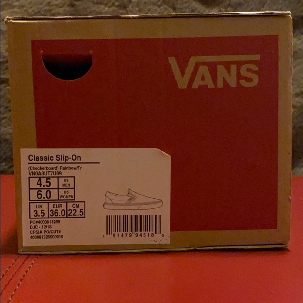 CHECKERBOARD SLIP-ON Rainbow